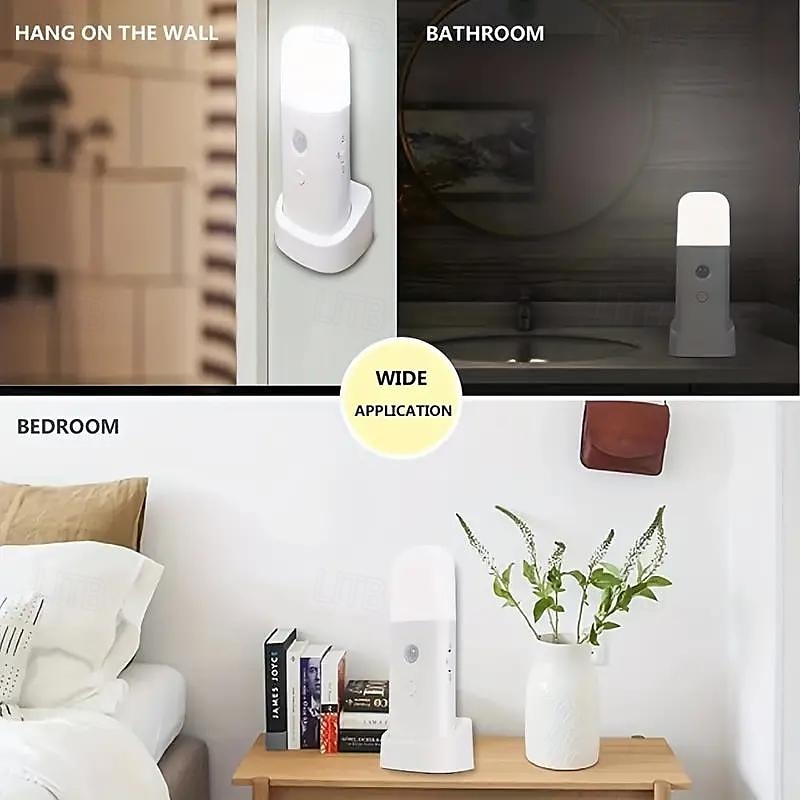LED Motion Sensor Night Light USB Rechargeable Dimmable LED Light Portable Motion Activated Night Lamp For Living Room Bedroom Hallway Lighting 2026 - $28.99 –P11