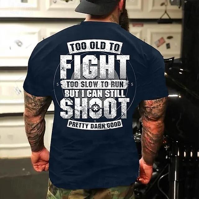 Hombre Letra Estampados Camiseta Camisetas gráficas Algodón Manga Corta Gráfico Camisa Azul oscuro#1 Azul Marino Azul Oscuro Camiseta cómoda Exterior Calle Ropa de diseñador de moda 2025 - $15.99 –P3