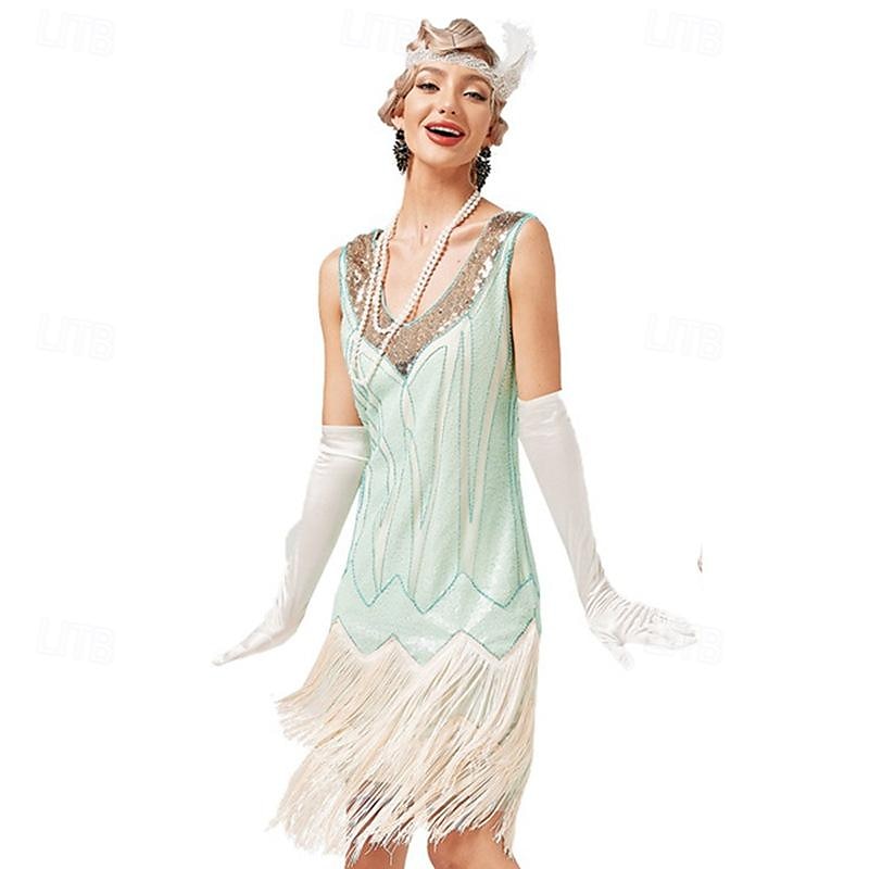 Retró Ordító 20-as évek 1920-as évek Flapper ruha Ruhák Álarcosbál A nagy Gatsby Flitter Rojt Jelmez Női Farsang Álarcos mulatság Esküvő Esküvői vendég Buli / Este Felnőttek Ruha Hazatérő ruhák 2025 - $40.99 –P5