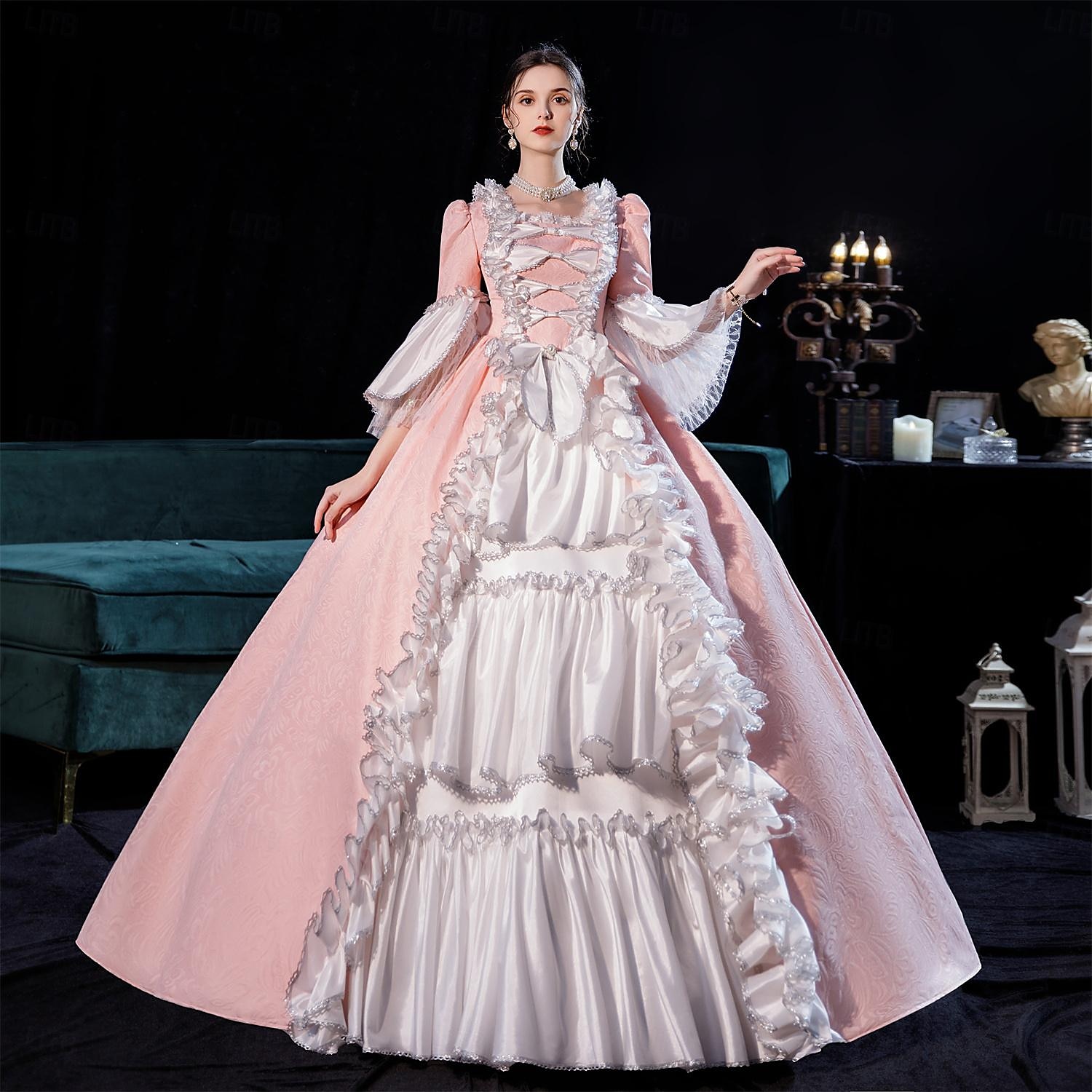 Gotisch Victoriaans Geïnspireerd door vintage Jurken Feestkostuum Gala jurk  Prinses Shakespeare Bruids Effen Kleur Baljurk Kostuum Dames Halloween  Carnaval Valentijnsdag Bruiloft Feest Avond Feest 2025 - GBP £166, image size:1500x1500