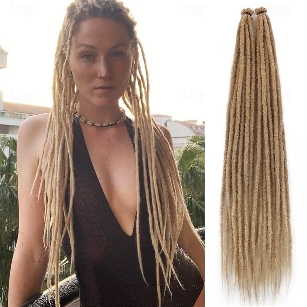extensions de dreadlocks 24 pouces vert extensions de dreads au crochet à extrémité unique 20 brins se extension de dreadlocks synthétiques droite style hippie dreads pour femmes hommes de 2025 ? $33.99 –P9