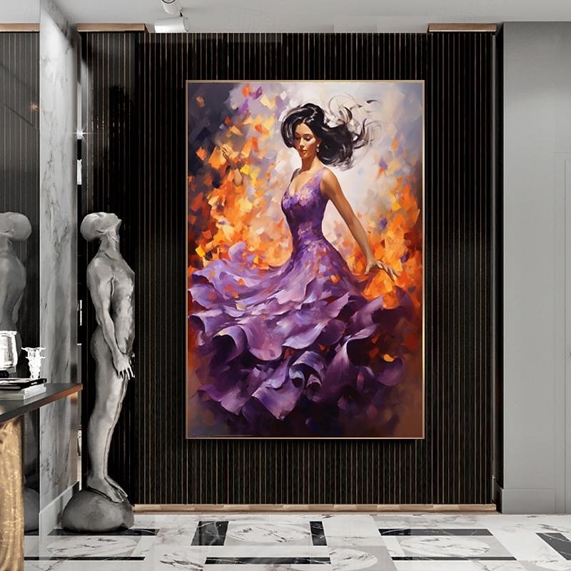100% pictură modernă pictura în ulei pictură artă spaniolă dans flamenco picturi pe pânză imagini de perete pentru camera de zi (fără cadru) 2026 - $195.99 –P2