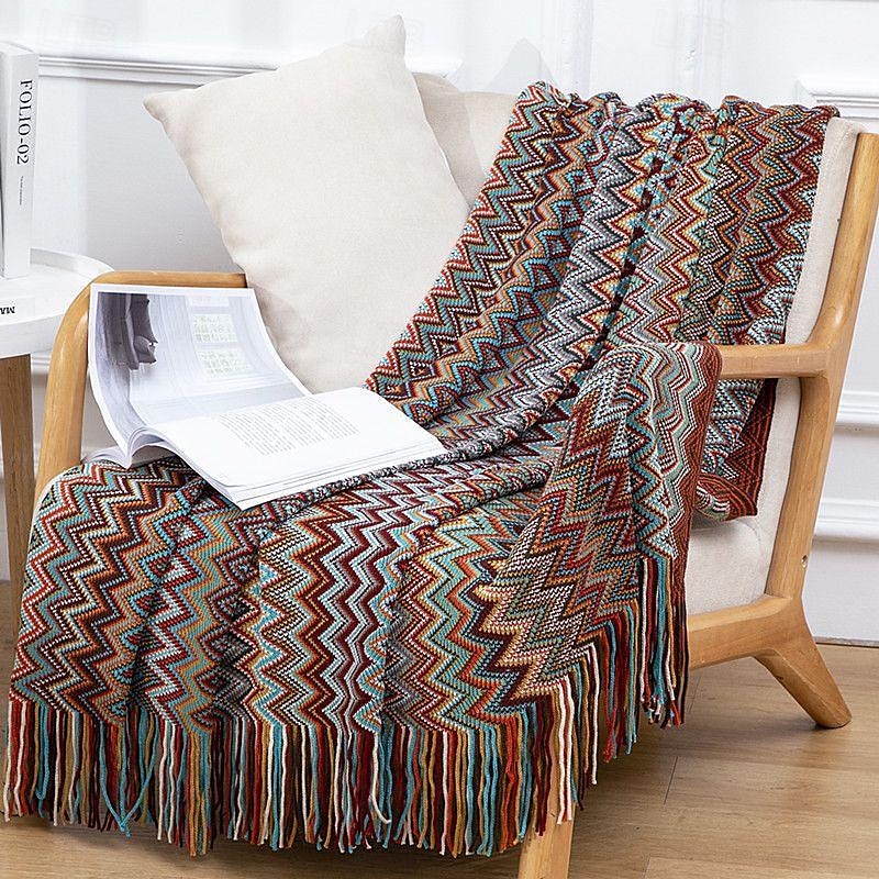 boemia divano rimessa laterale coperta letto coperte lavorate a maglia copridivano per la casa lenzuolo coperta arazzo 130x180 cm 130x230 cm del 2025 a €33.17 –P5