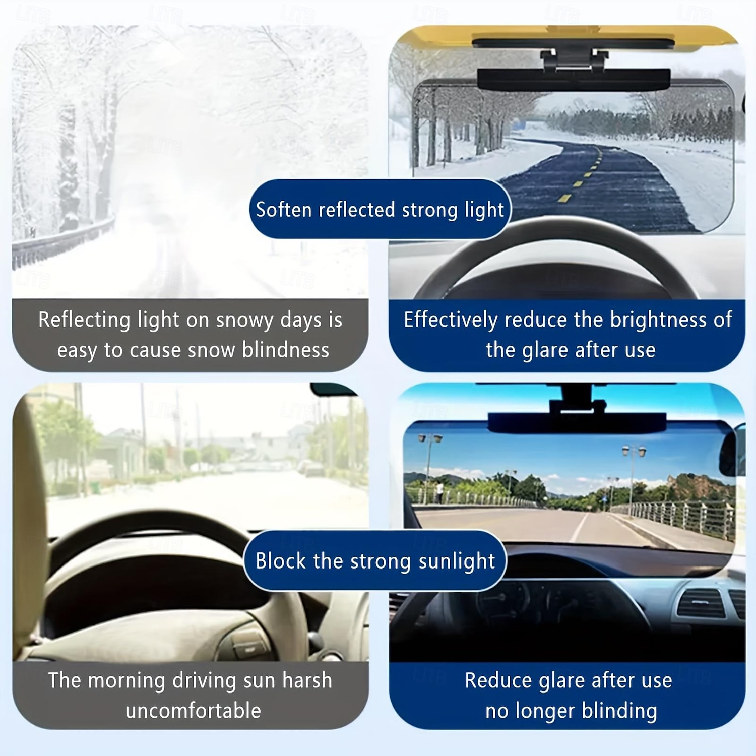 Universal Car Sun Visor Anti-Glare & UV Protection for Safe Driving Anytime Universal Polarized Sun Visor Sunshade 2025 - $28.99 –P6
