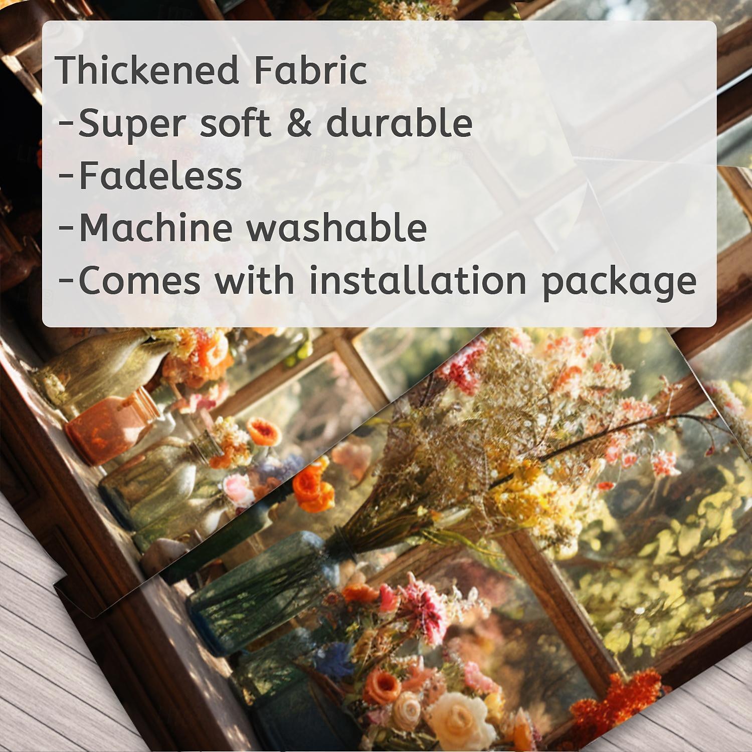 цветы на окне настенный гобелен настенное искусство большой гобелен фреска декор фотография фон одеяло занавеска для дома спальня гостиная украшения 2025 - $17.99 –P2