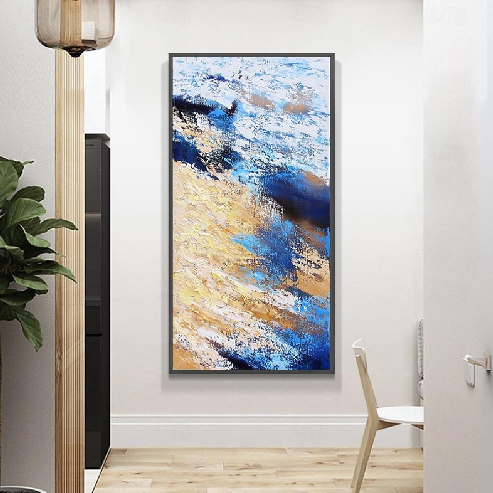 Ручная работа, ручная роспись, настенное искусство, современный абстрактный лесной пейзаж, украшение для дома, декор, рулонный холст, без рамки, нерастянутый 2026 - ₩125939 –P1