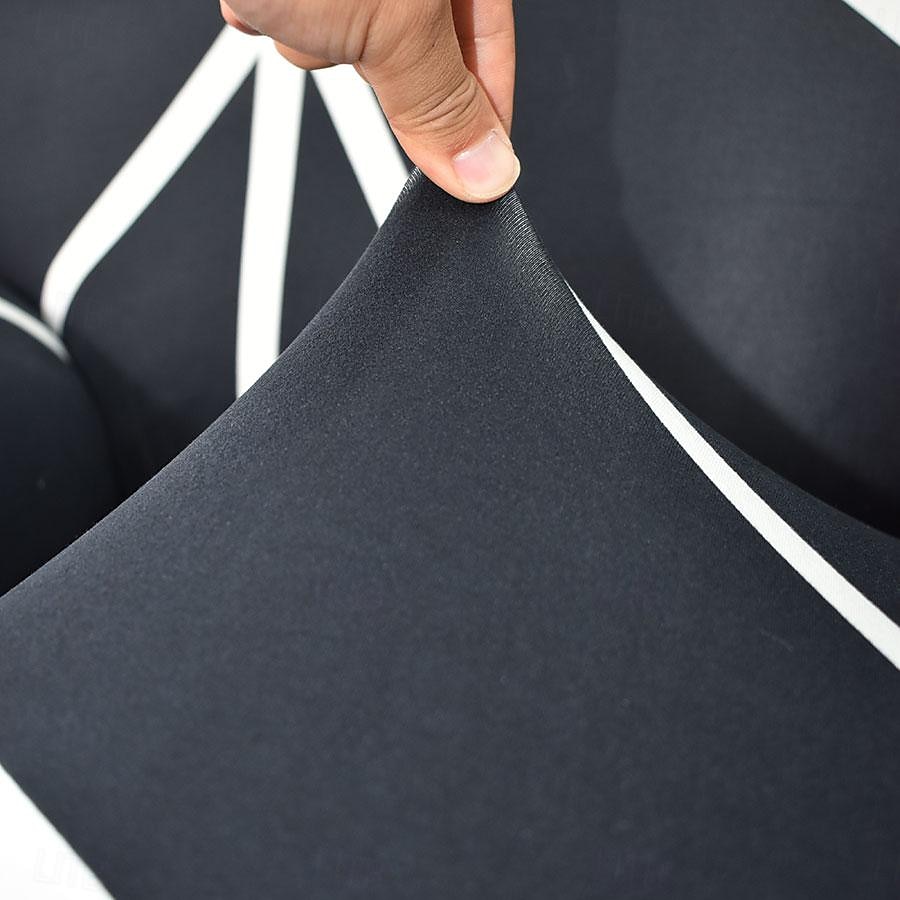 stretchig spandex matstolsöverdrag 4 st set, geometriskt tryckt stretch stolskyddsöverdrag sätesöverdrag med elastiskt band för matsal, bröllop, ceremoni, bankett, heminredning 2025 - $39.99 –P9