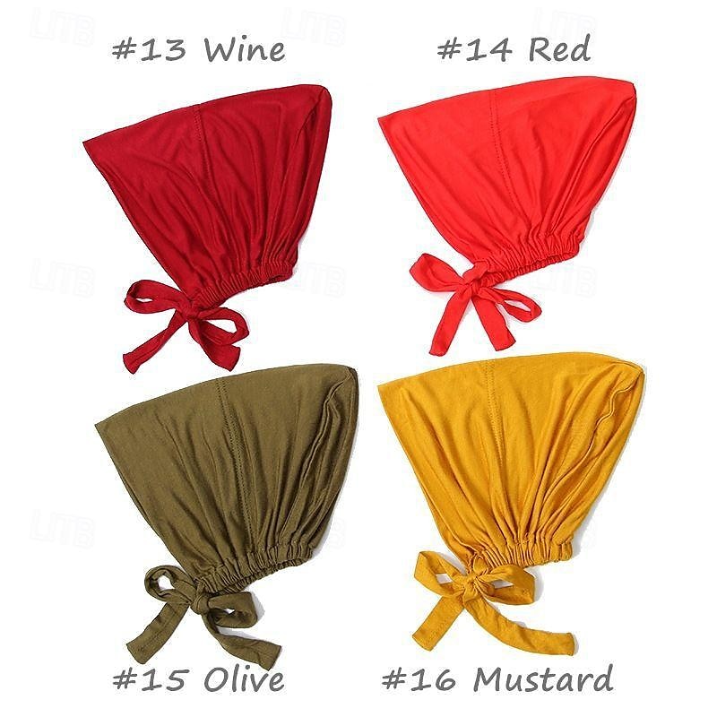 Muslim Underscarf Women Veil Hijab Bonnet Solid Color Scarf Turbans Head scarves For Female Hijab Cap Islamic Hat Turbante Mujer 2025 - $13.49 –P11