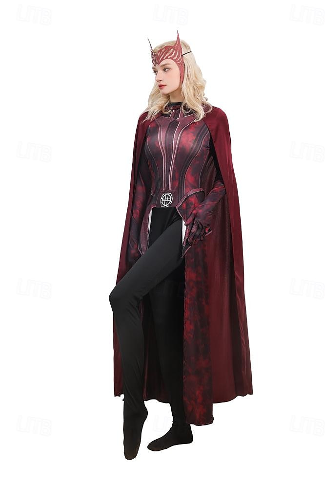 2025年 Scarlet Witch コスプレ衣装 テーマパーティーコスチューム コスプレ 映画コスプレ for 女性用 女の子 子供用 成人 カーニバル マスカレード バチェロレッテパーティー  コレクション – $54.99 –P3