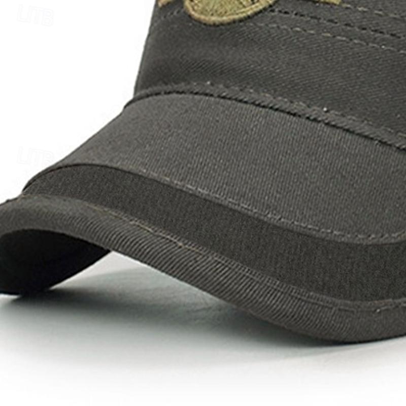 Unisex Militärmütze Kadettenhut Armeegrün Baumwolle Reise Strand Design Outdoor Urlaub Feste Farbe Einstellbar Modisch 2026 - $12.49 –P1