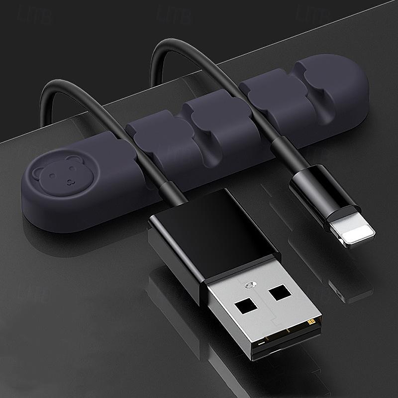 3 pakke kabelklips ledning organisere kabelhåndtering kabel arrangører usb kabelholder ledning organisator ledning klips ledningsholder for skrivebord bil hjem og kontor 2025 - $15.99 –P14