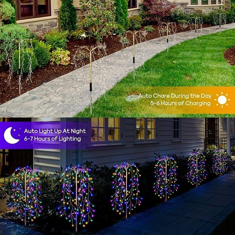 Solar Pathway Lawn Light Outdoor Waterproof IP65 - 3 Copper Wire String Lights, 300 LED, 3 Lighting Modes for Garden, Courtyard, Path, Terrace 2026 - $39.99 –P2