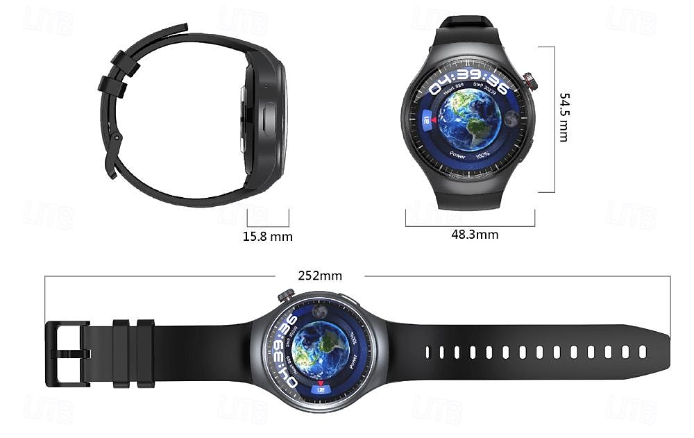 Умные часы 696 DM80 фитнес-трекер ЭКГ PPG Bluetooth вызов напоминание Android iOS IP67 48мм 1.43 2025 - $136.99 –P17