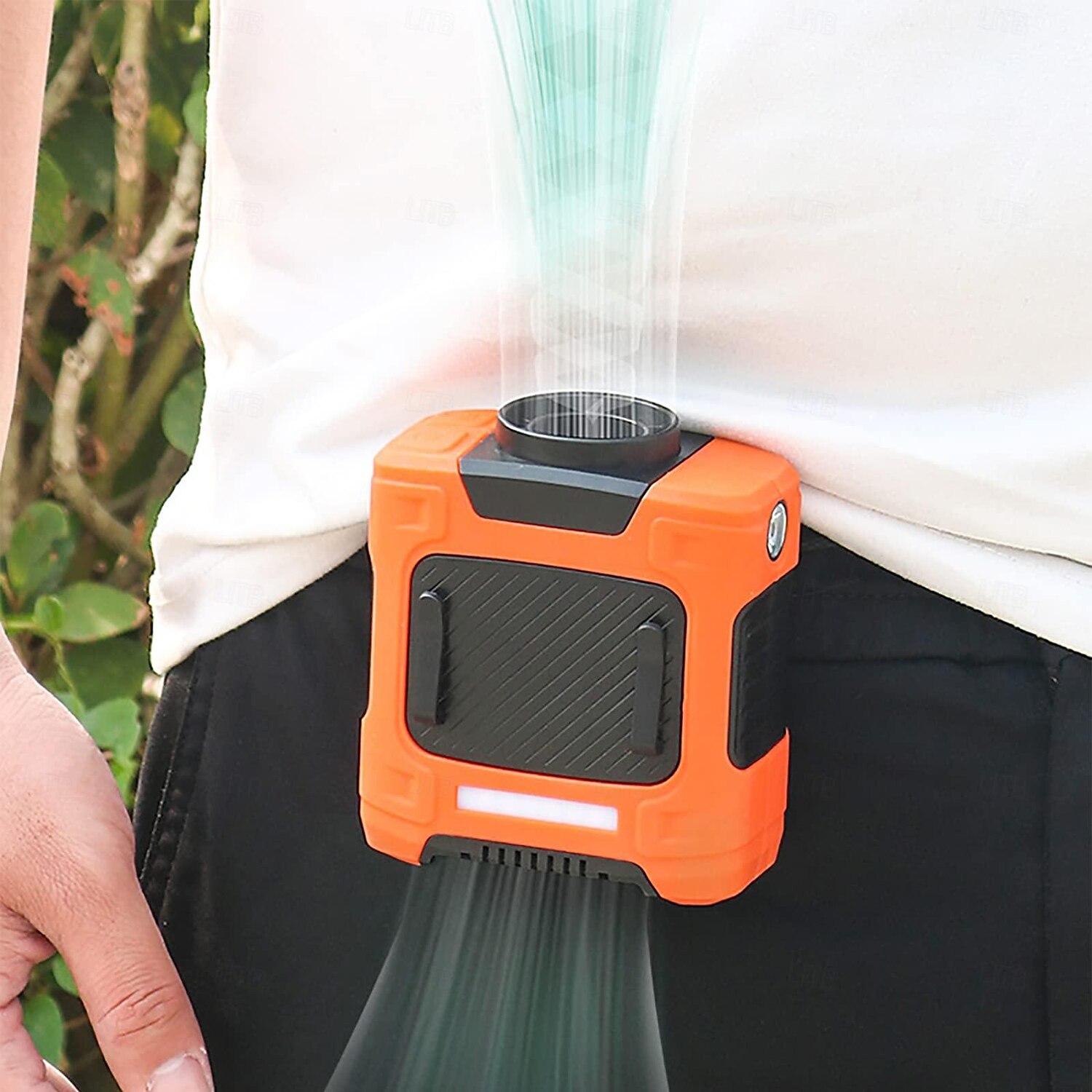 Ventilatore a semiconduttore – Ventilatore turbo ricaricabile portatile trasparente USB con pacchetto di ghiaccio per uso all'aperto del 2025 a $71.99 –P1