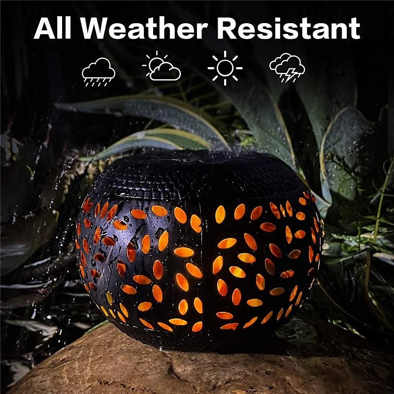 Outdoor Solar Table Garden Lights Dancing Flickering Flame Lamp Retro Metal Lamp For Patio Garden Pathway Yard Decor Lighting 1X 2025 - $32.99 –P13