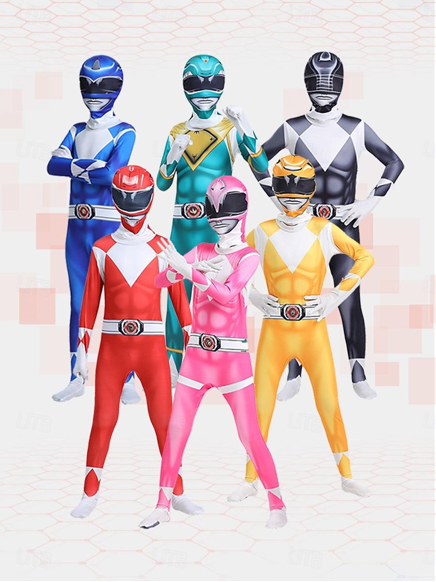Mocní morfinští Strážci Vesmíru Tommy Oliver Cosplay kostým Kombinéza cosplay předvečer Všech svatých Filmové kostýmy for Pánské Dámské Chlapecké Dětské Dospělé předvečer Všech svatých Karneval 2025 - $29.99 –P1