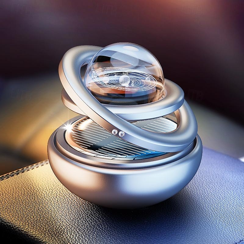 Planet car aromaterapeutický parfém - solárně poháněný osvěžovač vzduchu do auta pro muže - dlouhotrvající vůně a dekorativní design 2025 - $17.99 –P10