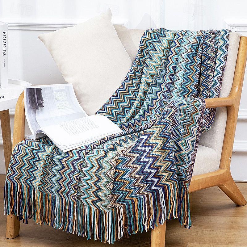boemia divano rimessa laterale coperta letto coperte lavorate a maglia copridivano per la casa lenzuolo coperta arazzo 130x180 cm 130x230 cm del 2025 a €33.17 –P4