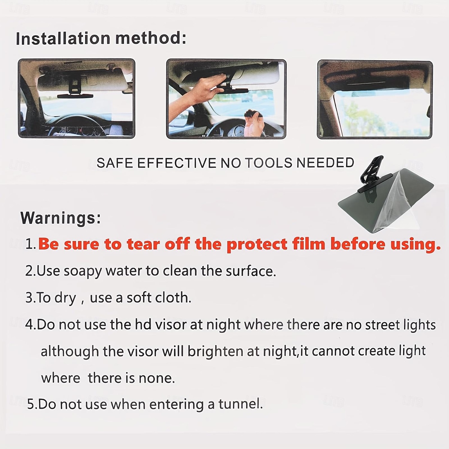 Universal Car Sun Visor Anti-Glare & UV Protection for Safe Driving Anytime Universal Polarized Sun Visor Sunshade 2025 - $28.99 –P4