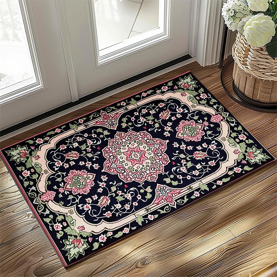 Vintage-Ramadan-Druck, Fußmatte, Fußmatten, waschbare Teppiche, Küchenmatte, rutschfester, ölbeständiger Teppich, Innen- und Außenmatte, Schlafzimmerdekoration, Badezimmermatte, Eingangsteppich 2025 - $16.99 –P4