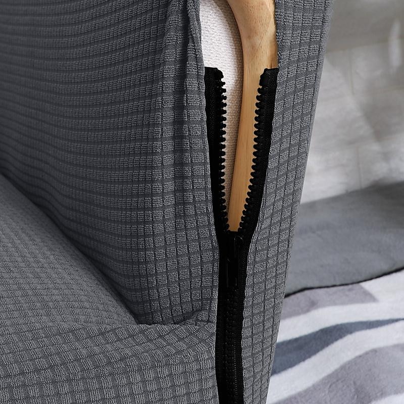 husă de scaun rezistentă la apă husă de scaun casual jacquard elastic cu închidere cu fermoar protector de mobilier uni de culoare solidă lavabilă detașabilă pentru un singur scaun 1buc 2025 - $18.99 –P7