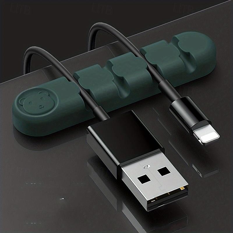 3 pakke kabelklips ledning organisere kabelhåndtering kabel arrangører usb kabelholder ledning organisator ledning klips ledningsholder for skrivebord bil hjem og kontor 2025 - $15.99 –P17