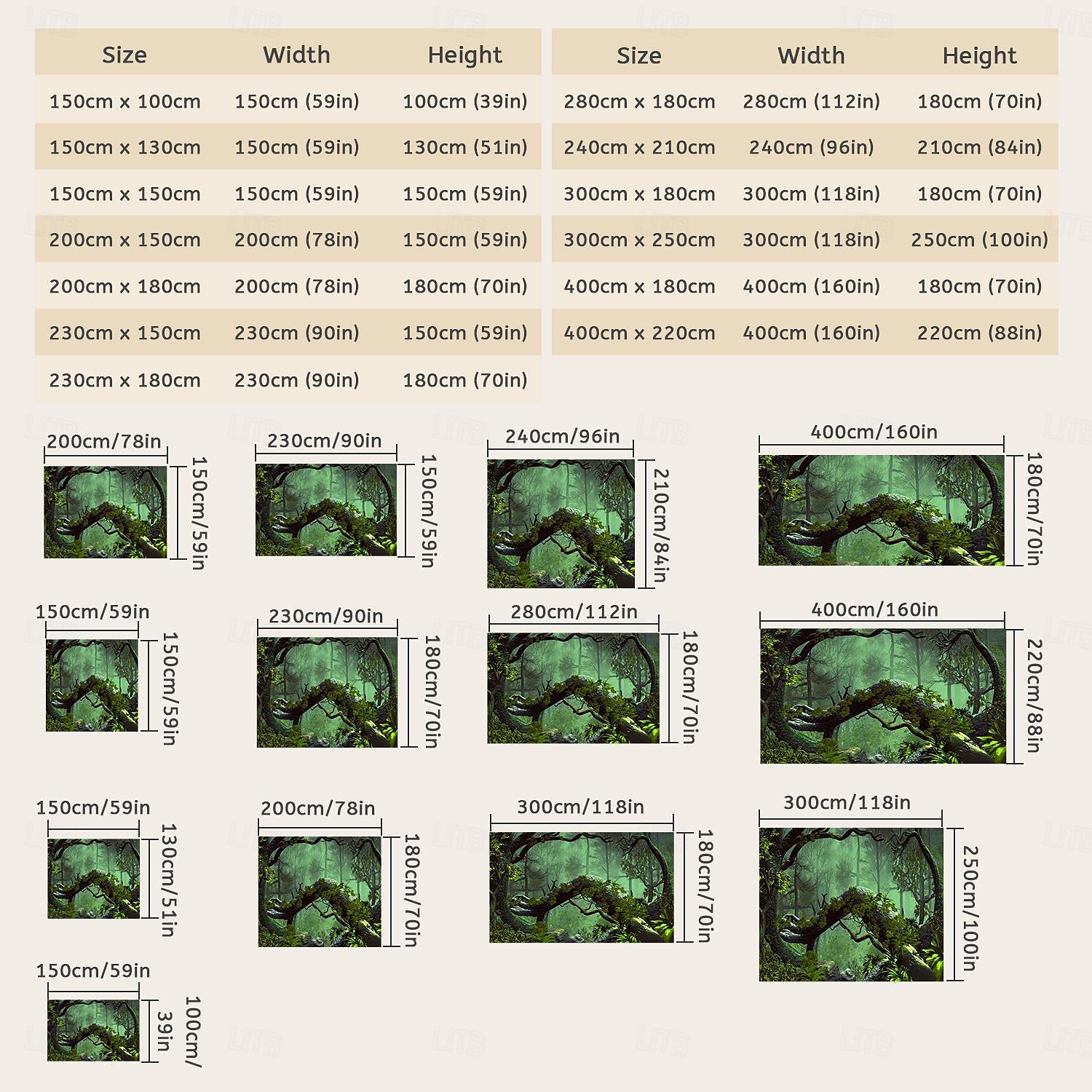 Magic Forest Landscape Wall Tapestry Art Decor Photograph Backdrop Blanket Curtain Hanging Home Bedroom Living Room Decoration 2025 - $17.99 –P7