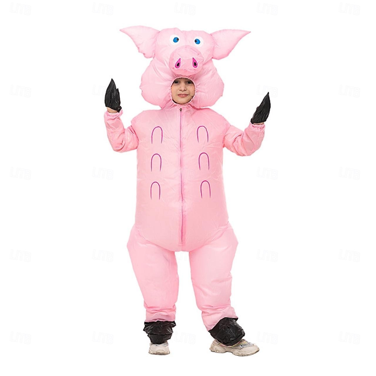 Cochon Costume de carnaval Costume Gonflable Déguisements drôles Costumes de famille de groupe d'Halloween Adulte Homme Femme Déguisement drôle Utilisation Soirée Mascarade Carnaval Mascarade Costume de 2025 ? CAD $62.99 –P6