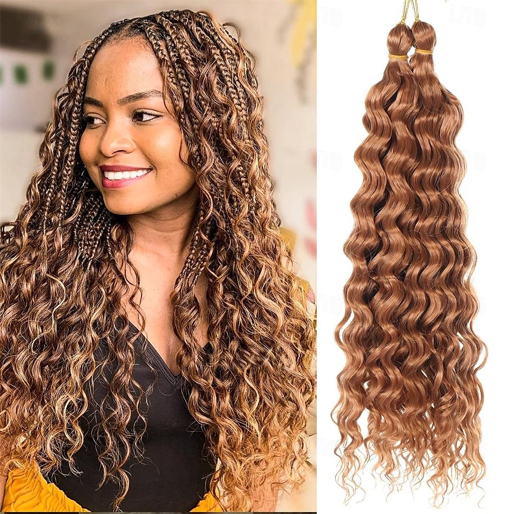 2 pack océan vague profonde crochet cheveux 16 pouces bouclés tressage cheveux pour crochet tresses déesse locs crochet cheveux dreadlock extensions de 2025 ? $28.99 –P5