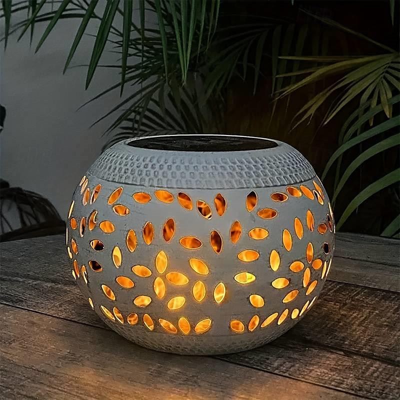 Outdoor Solar Table Garden Lights Dancing Flickering Flame Lamp Retro Metal Lamp For Patio Garden Pathway Yard Decor Lighting 1X 2025 - $32.99 –P3