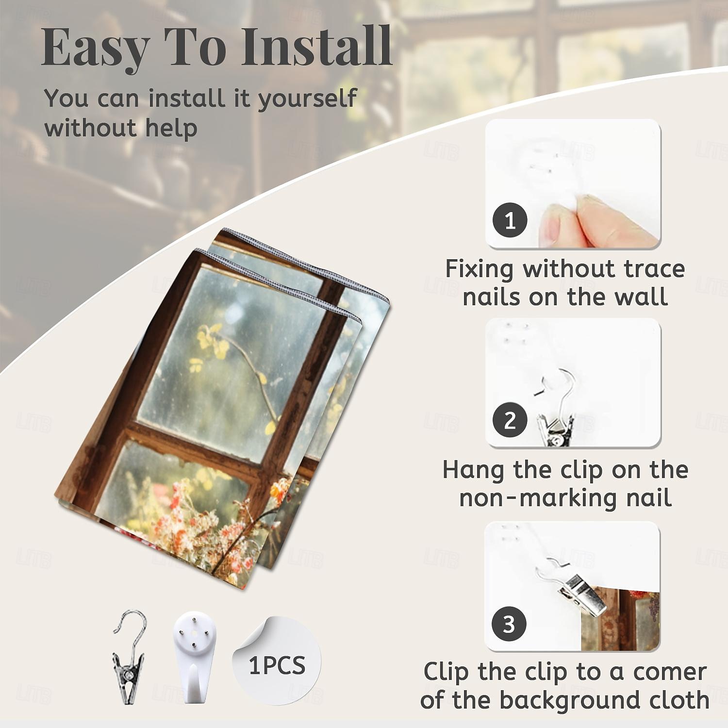 цветы на окне настенный гобелен настенное искусство большой гобелен фреска декор фотография фон одеяло занавеска для дома спальня гостиная украшения 2025 - $17.99 –P4