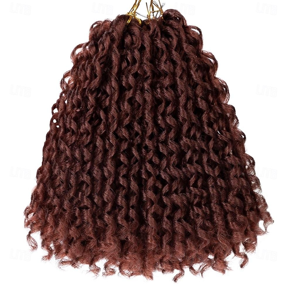 Păr croșetat cu dreadlock moale de 10 inch Extensii de dreadlock cu 160 de fire Pachet de 8 păr croșetat creț moale cu capete ondulate cu undă de apă păr croșetat dreadlock locs păr croșetat pentru 2026 - $40.99 –P3