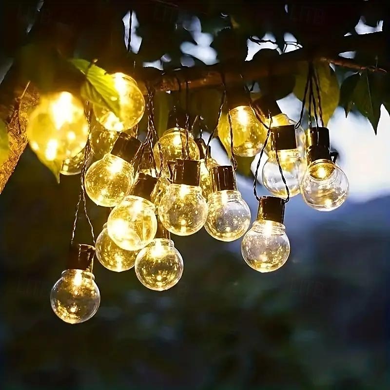 Solar Fairy Lights Outdoor 10/20/30 LED Outdoor Solar Bulbs Fairy Lights 8 Modes Waterproof IP65 Solar Powered Garden Fairy Light Lighting for Wedding Party Garden Yard Balcony 2025 - $37.99 –P7
