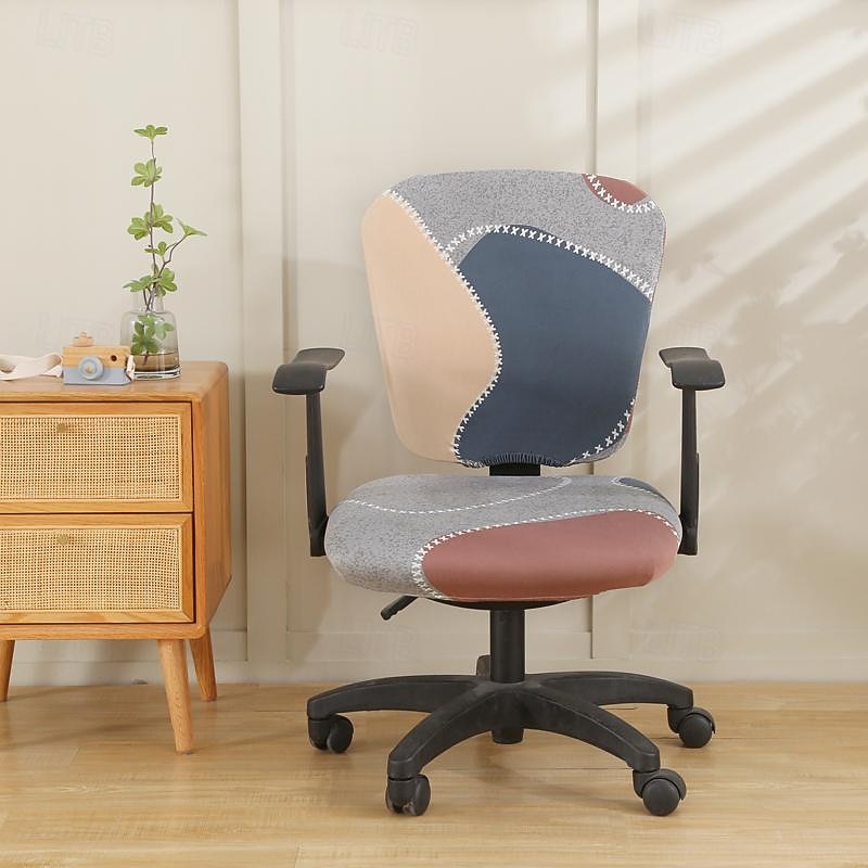 irodai szék huzat számítógép íróasztal szék huzatok sztreccs spandex pormentes univerzális osztott forgó forgó szék huzatvédő 2 db-os készlet,irodai ajándék nőknek férfiaknak 2026 - $17.99 –P15