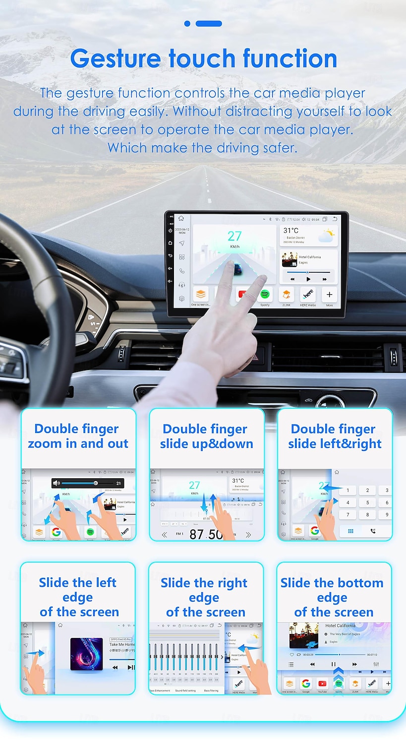 Автомобильное радио с Android 12 для Toyota 4runner 4runner 2009-2019, мультимедийный плеер, стерео, Wi-Fi, BT Carplay, головное устройство с навигацией 2025 - $264.29 –P10