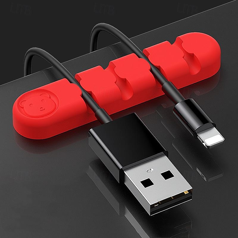 3 pakke kabelklips ledning organisere kabelhåndtering kabel arrangører usb kabelholder ledning organisator ledning klips ledningsholder for skrivebord bil hjem og kontor 2025 - $15.99 –P15