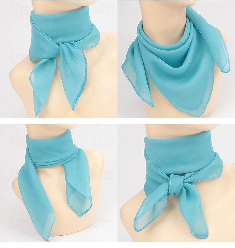 Retrò Vintage Anni 1950 Sciarpa quadrata in chiffon Per donna Addio al Nubilato Adulti Sciarpa del 2025 a $11.49 –P12