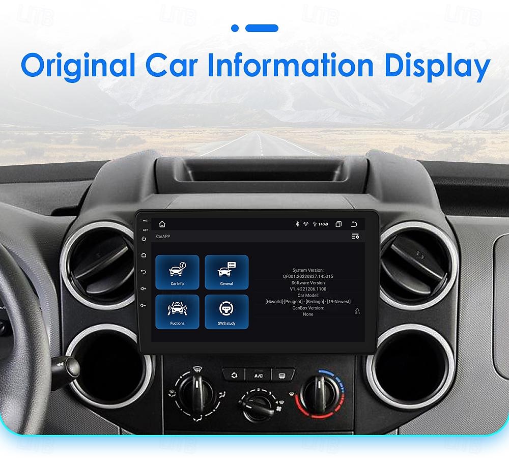 Автомагнитола Android 12 для citroen berlingo b9 peugeot Partner 2008-2019 мультимедийный плеер carplay gps навигация 2025 - $243.49 –P20