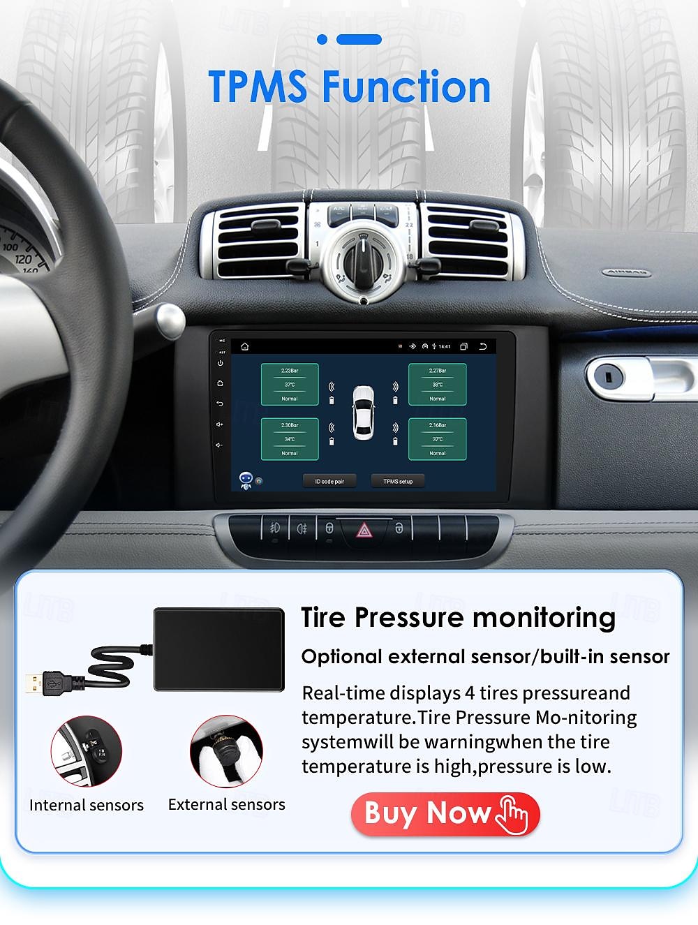 Для mercedes Benz smart fortwo 2011-2015 автомагнитола мультимедийный плеер android 12 carplay навигация gps 2025 - $244.89 –P20