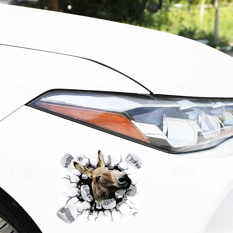 3D Car Stickers Decals Donkey Graphics Stickers PVC Vinyl Car Body Sticker Animal Funny Self-Adhesive Car Door Window Decoration Stickers 2025 - $6.99 –P3