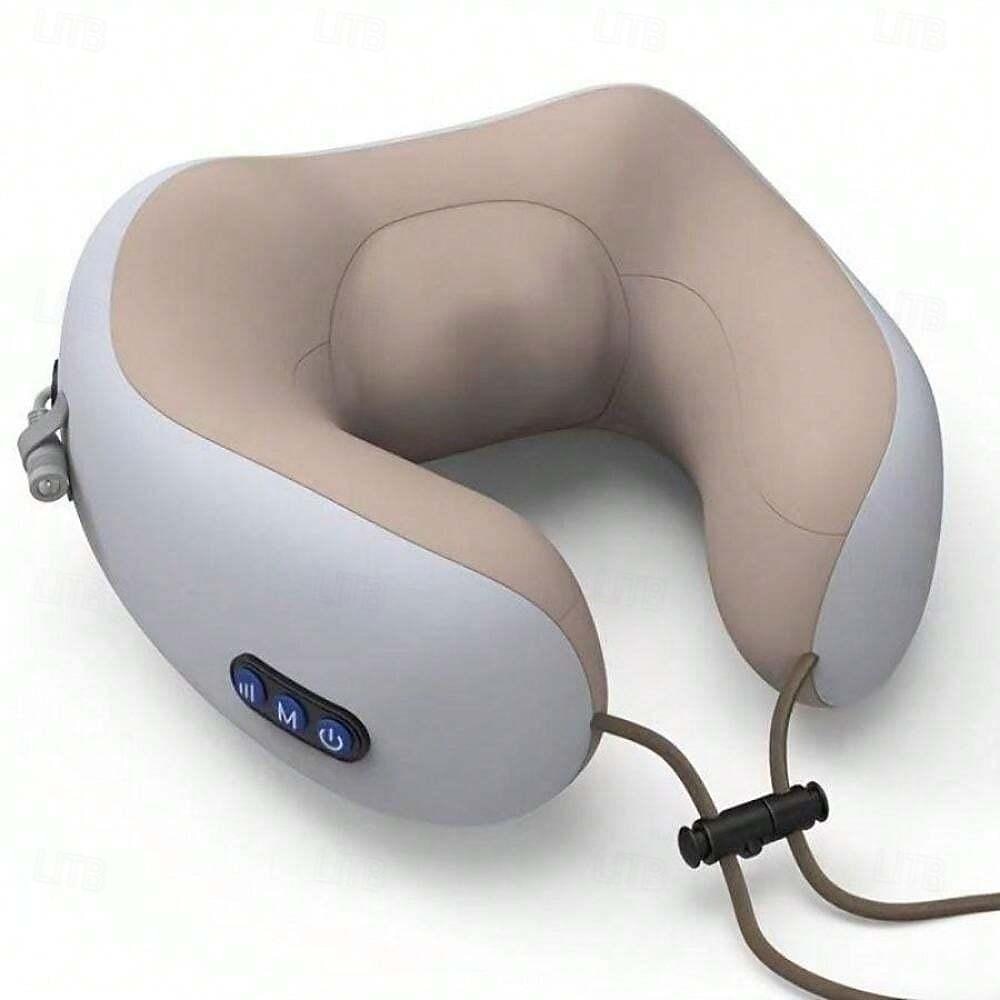 Electric Neck Massager U-shaped Massage Pillow Cervical And Neck Massager With Durable Memory Sponge Massage Pillow With Heat, Deep Tissue Kneading for Women Day 2025 - $31.99 –P7