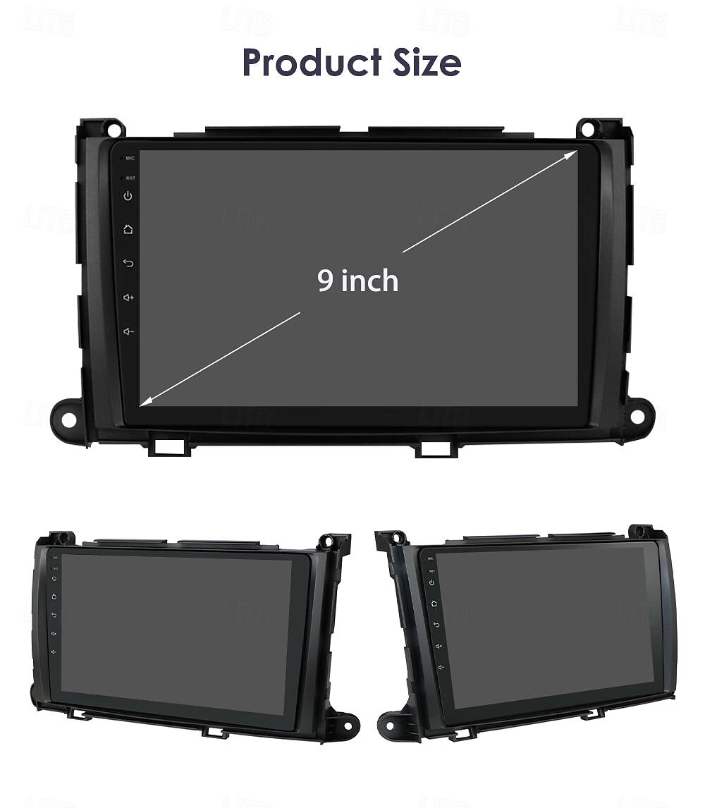 for Toyota Sienna 2011-2014 Car Radio Multimedia Video Player Navigation Stereo GPS Android Auto Carplay 2025 - $283.09 –P4