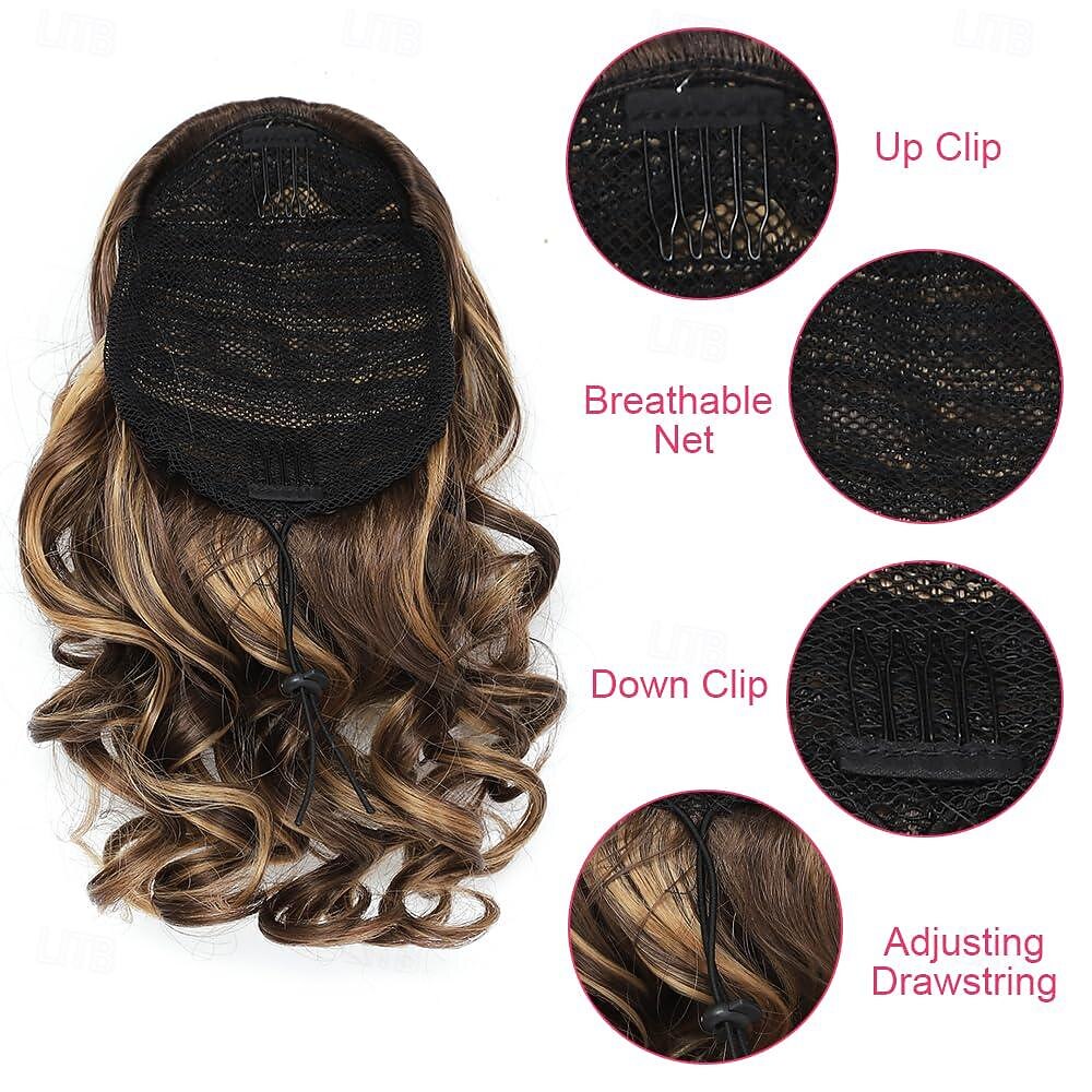 10 Inch Drawstring Ponytail Extension,Short Loose Wavy Pony Tails Hair Extensions Synthetic Hair Pieces for Women Daily Use 2026 - $9.99 –P7