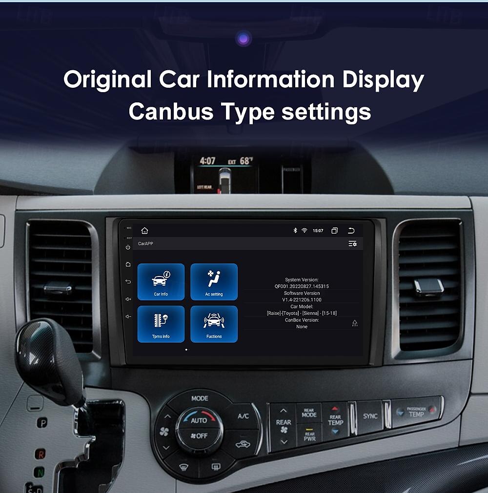 for Toyota Sienna 2011-2014 Car Radio Multimedia Video Player Navigation Stereo GPS Android Auto Carplay 2025 - $283.09 –P8