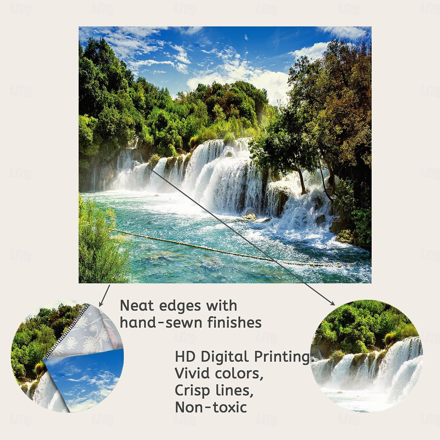 Magnificent Waterfall Hanging Tapestry Wall Art Large Tapestry Mural Decor Photograph Backdrop Blanket Curtain Home Bedroom Living Room Decoration 2026 - $20.99 –P3