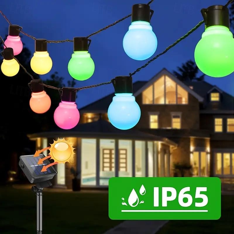 Solar Fairy Lights Outdoor 10/20/30 LED Outdoor Solar Bulbs Fairy Lights 8 Modes Waterproof IP65 Solar Powered Garden Fairy Light Lighting for Wedding Party Garden Yard Balcony 2025 - $37.99 –P4