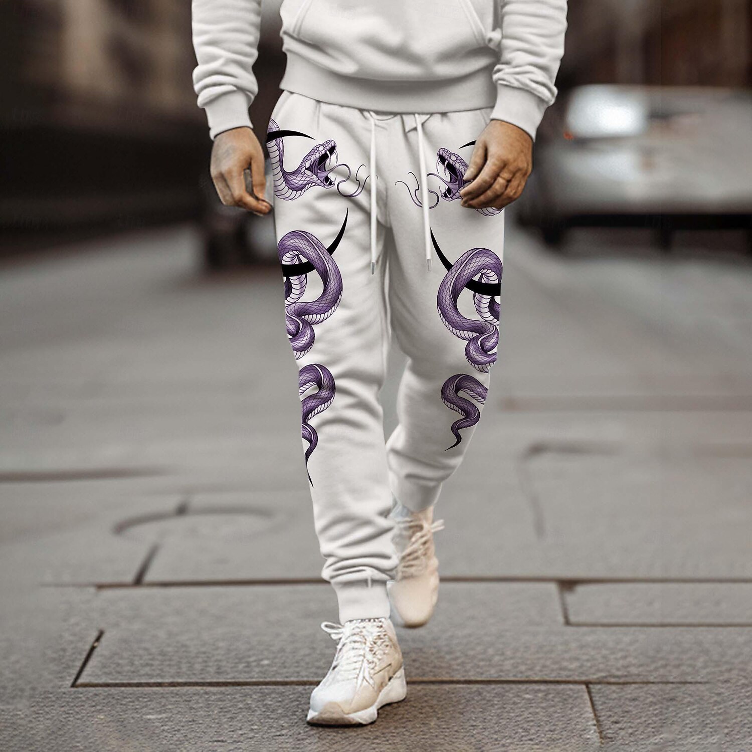 Herren Punk Gothic Schlange Jogginghose Trainingshose Jogginghose Jogger Hosen Hose 3D-Druck Mittlere Taillenlinie Party Strasse Urlaub Frühling Herbst Regular Fit Mikro-elastisch 2025 - $22.99 –P8