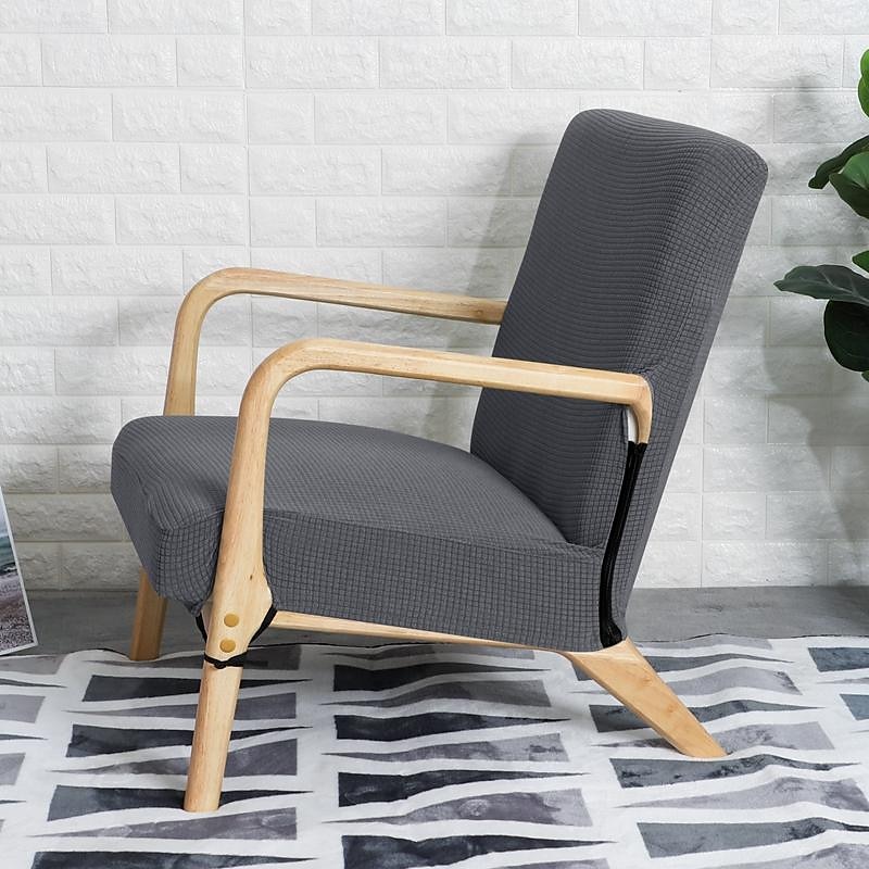husă de scaun rezistentă la apă husă de scaun casual jacquard elastic cu închidere cu fermoar protector de mobilier uni de culoare solidă lavabilă detașabilă pentru un singur scaun 1buc 2025 - $18.99 –P10