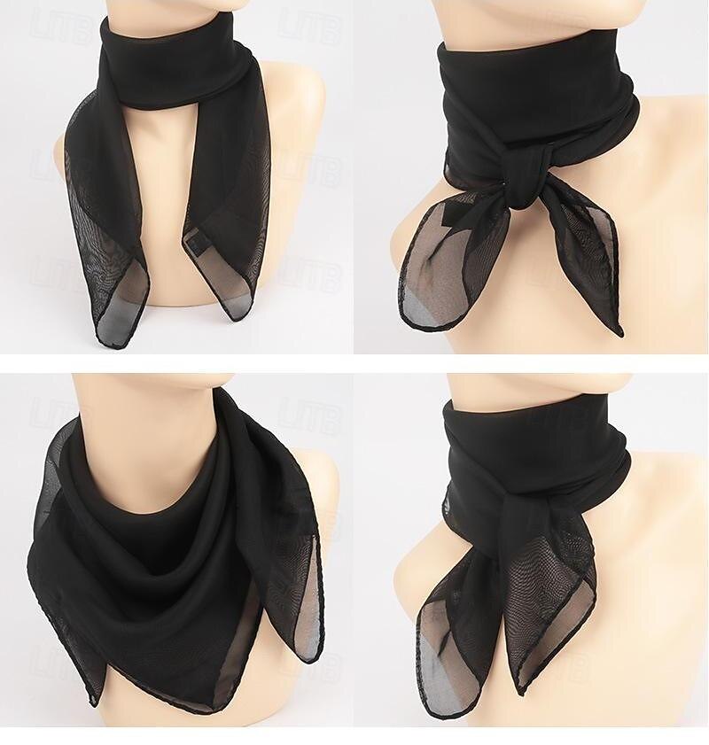Retrò Vintage Anni 1950 Sciarpa quadrata in chiffon Per donna Addio al Nubilato Adulti Sciarpa del 2025 a $11.49 –P9