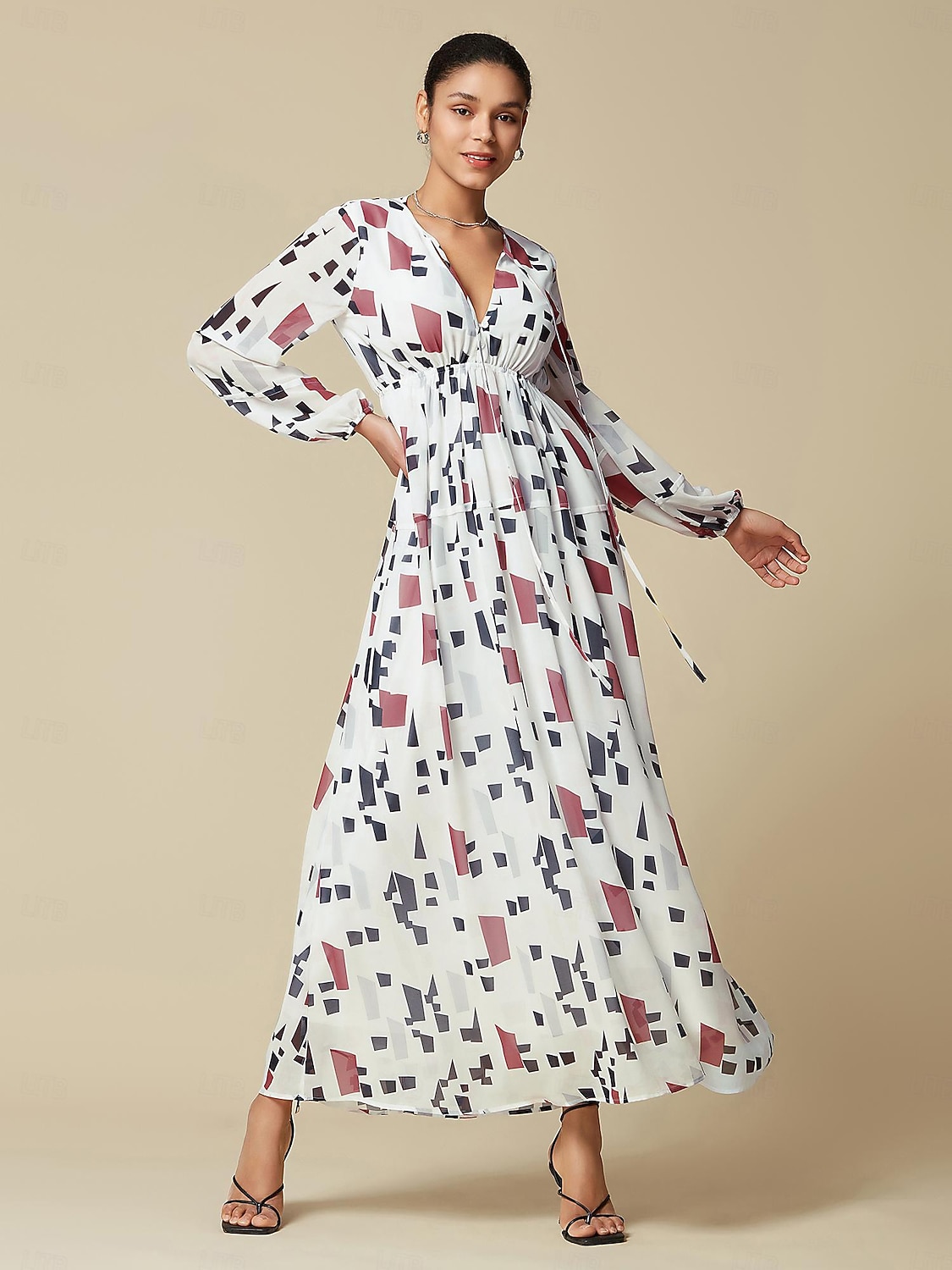 sifon geometrikus v nyakú maxiruha 2025 - $124.99 –P1